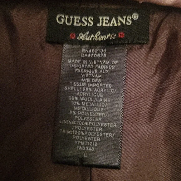 Y2K Guess Unique RARE FIND 3 Pc Lined Pants,lined skirt, Lined blazer Medium 29 - Picture 11 of 15